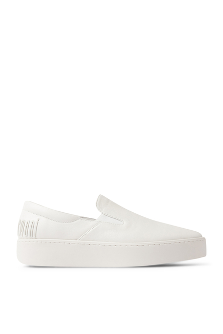 Nappa Leather Slip-On Sneakers